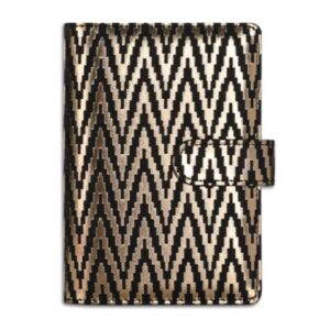 Organizer A6 - złoto-czarny