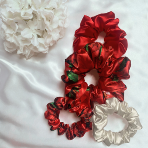 Zestaw 4x Scrunchies - I SEE RED
