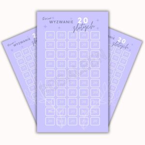 Wyzwanie 20 złotych - A6