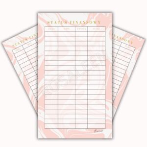 Status finansowy - Peach Marble