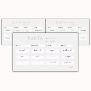 Karta wydatków rocznych - Classy