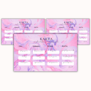 Karta wydatków rocznych - Purple Marble