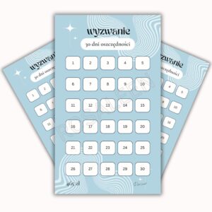 Wyzwanie 30 dni - niebieskie - A6