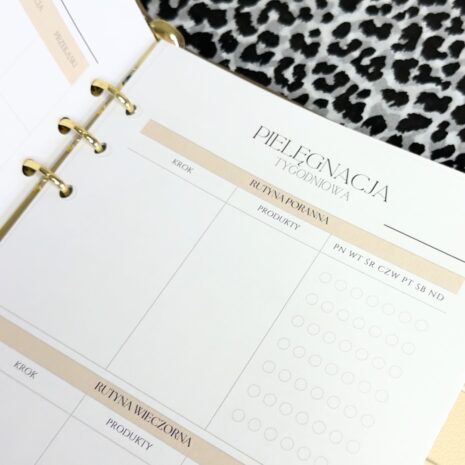 Planer Self-Care - Pielęgnacja tygodniowa Planer Self-Care - Pielęgnacja tygodniowa