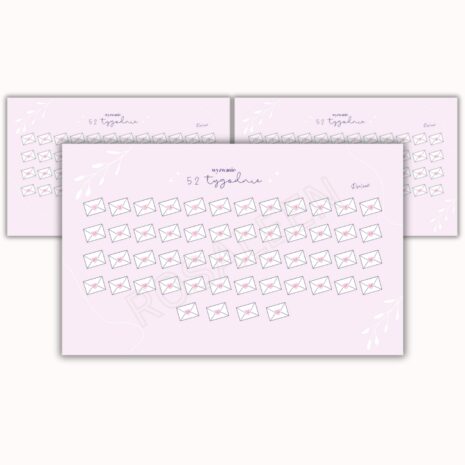 Wyzwanie 52 tygodnie (do wpięcia) - A6