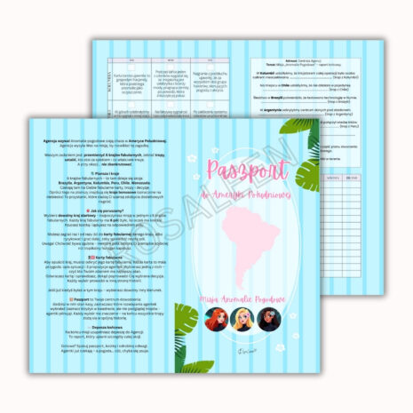 Gra Ameryka Południowa "Anomalie Pogodowe" - A5 Gra Ameryka Południowa "Anomalie Pogodowe" - A5