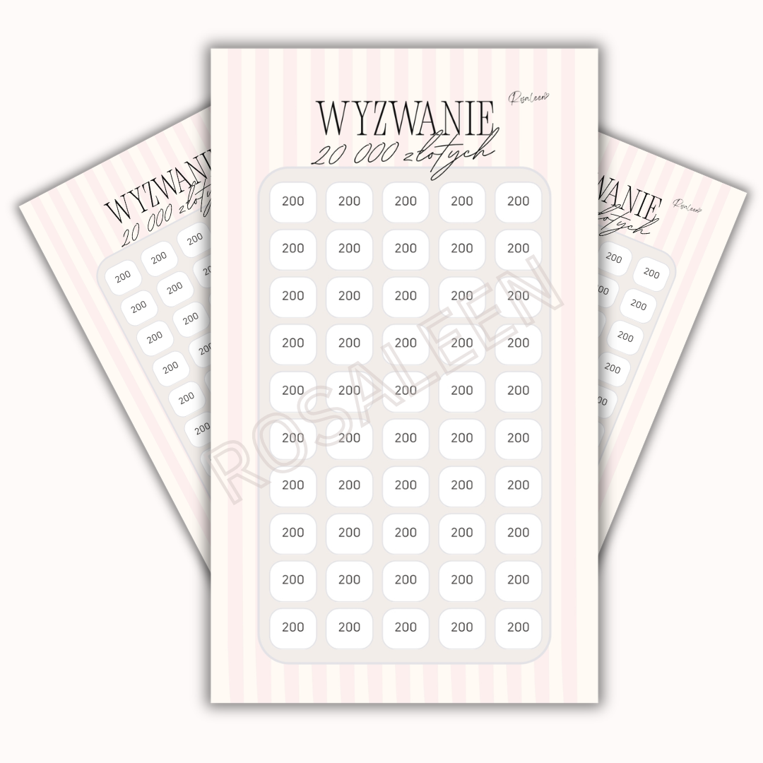 Wyzwanie 20 000 zł - A6